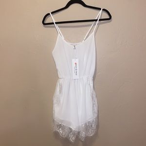 White Lace Romper